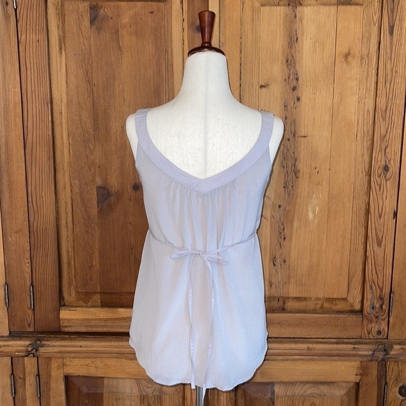 Ecote Urban Outfitters 💯 Silk grey Sleeveless Blouse Sz XS - Picture 8 of 16